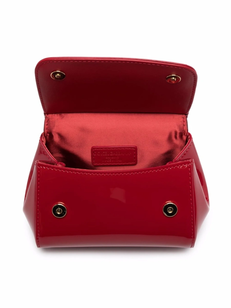 Geanta de umar Dolce &amp; Gabbana rosie din piele - Img 4