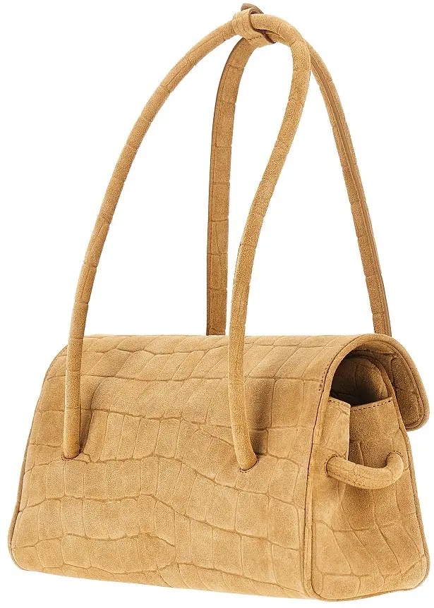 Geanta de umar Embossed suede leather 'Turismo Long' bag - Img 2