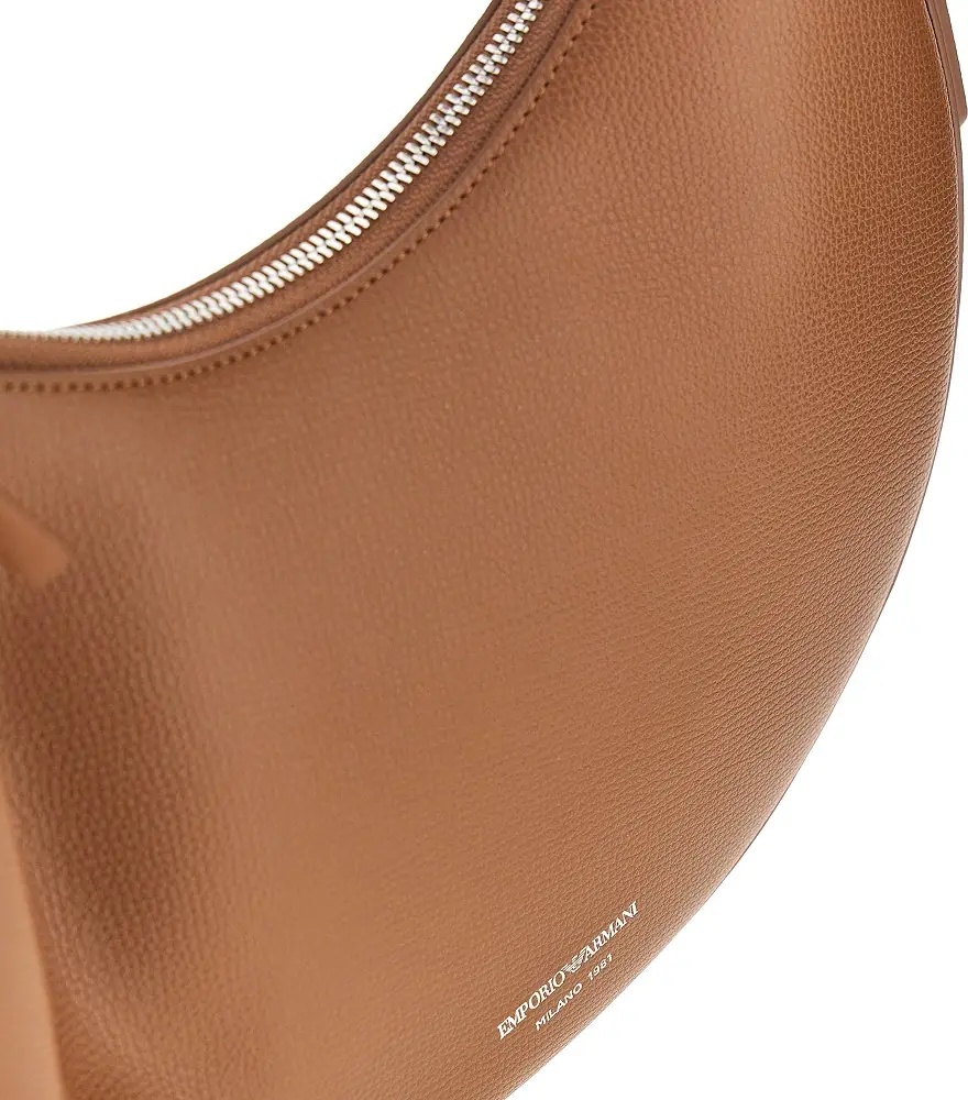 Geanta de umar 'Emporio Armani 1981' grain leather hobo bag - Img 4