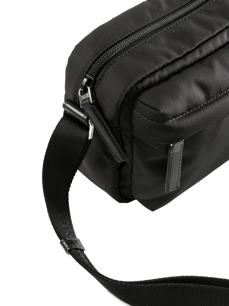 Geanta de umar Givenchy neagra din poliamida si piele - Img 3
