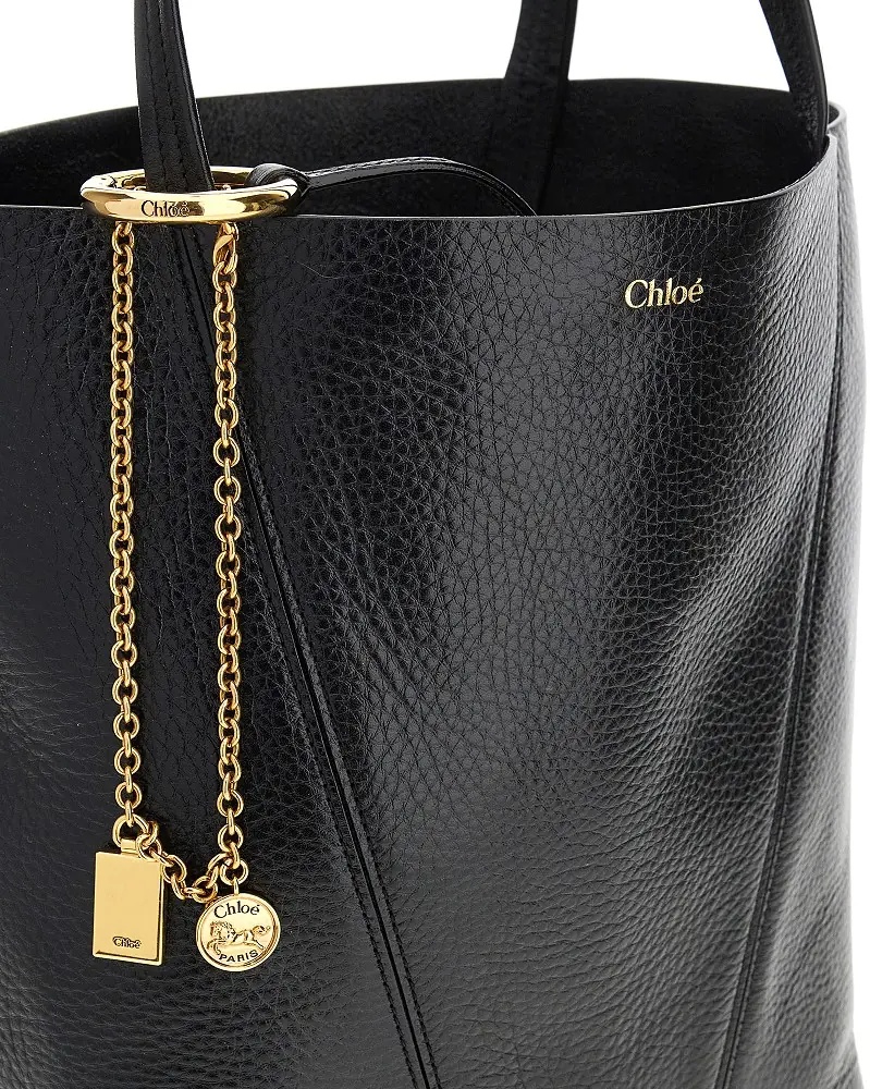Geanta de umar Grained leather medium 'Spin' bag - Img 4