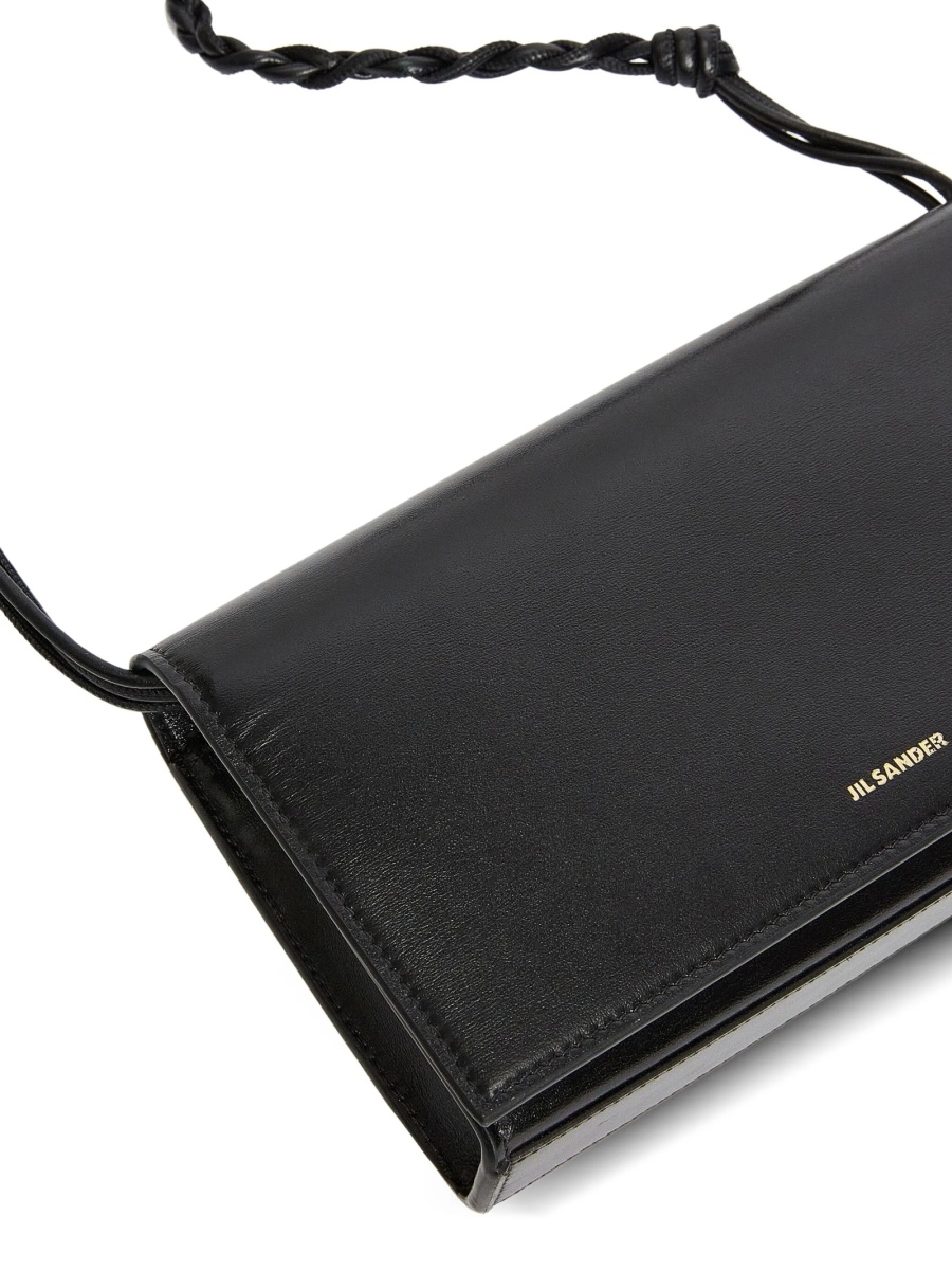 Geanta de umar Jil Sander neagra din piele - Img 2