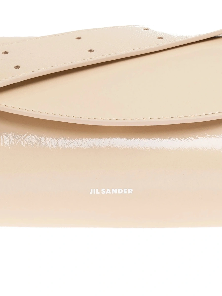Geanta de umar Jil Sander neutra din piele - Img 5