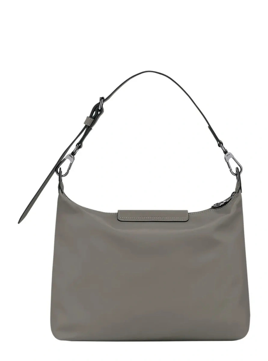 Geanta de umar 'Le Pliage Xtra' Grey Medium Shoulder Bag with Embossed Logo in Leather Woman - Img 2