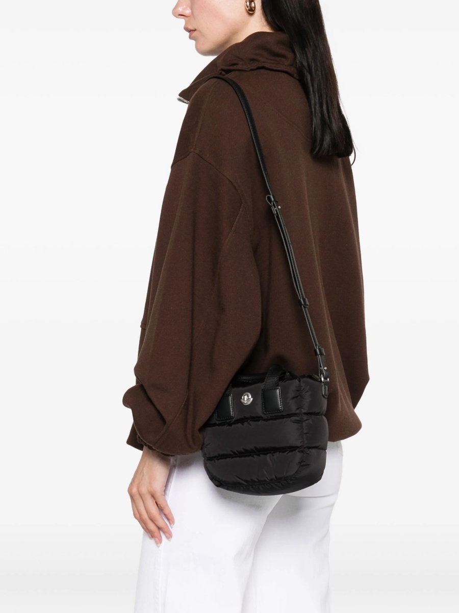 Geanta de umar Moncler neagra din poliamida - Img 2