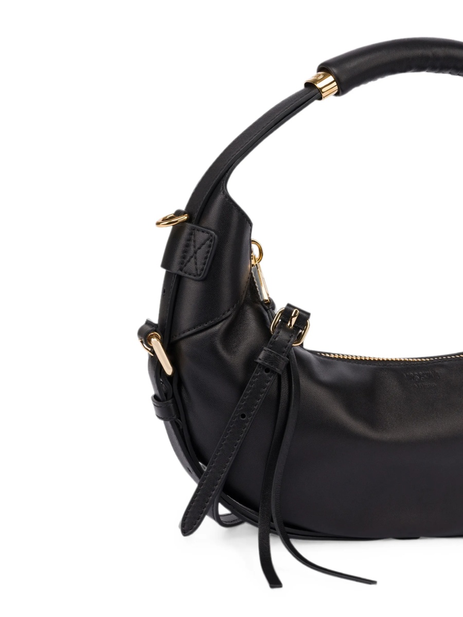 Geanta de umar Moschino neagra din piele - Img 4