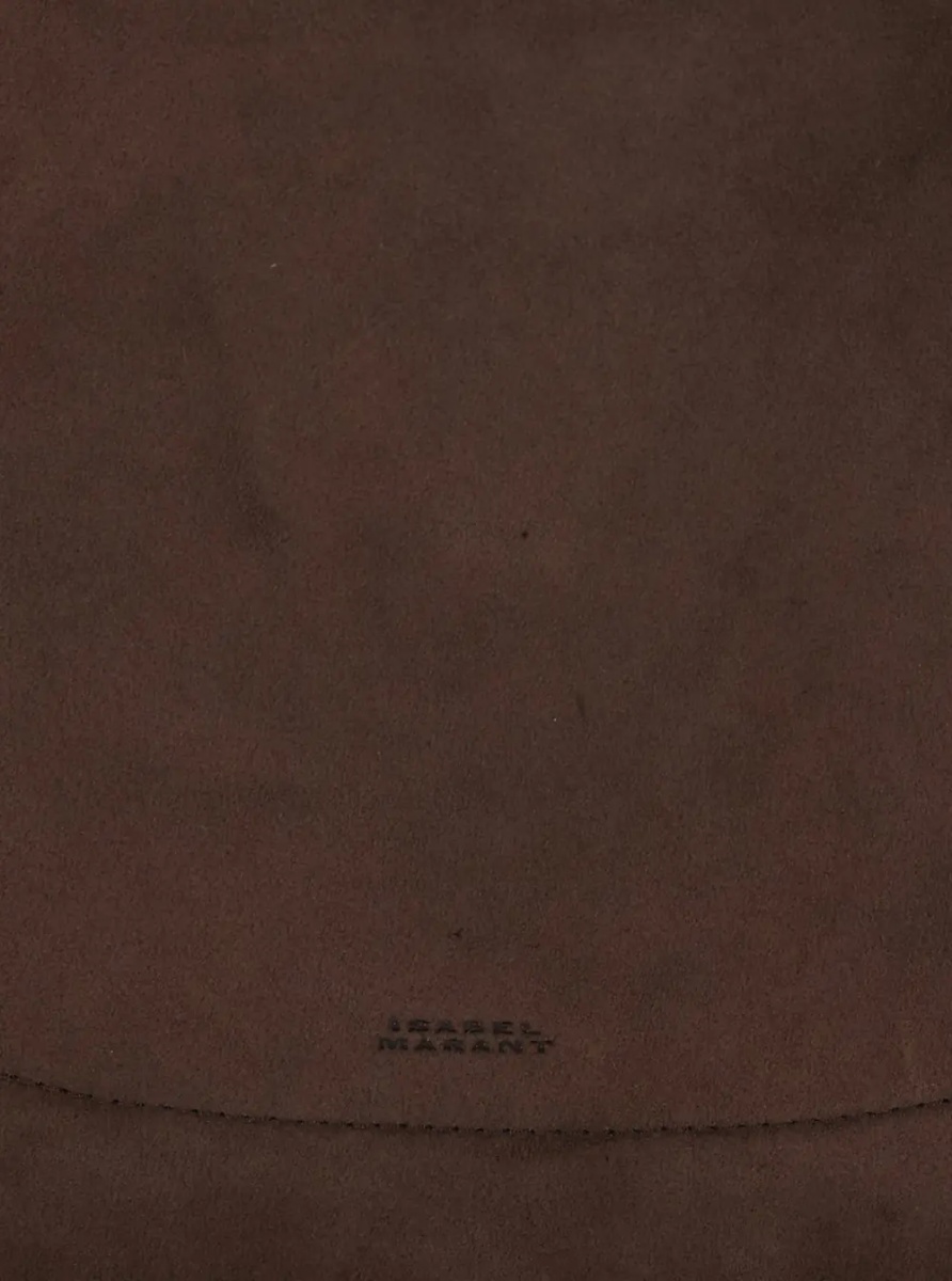 Geanta de umar Oskan Hobo Bag characterized by a soft design and a sophisticated look in brown for women - Img 4