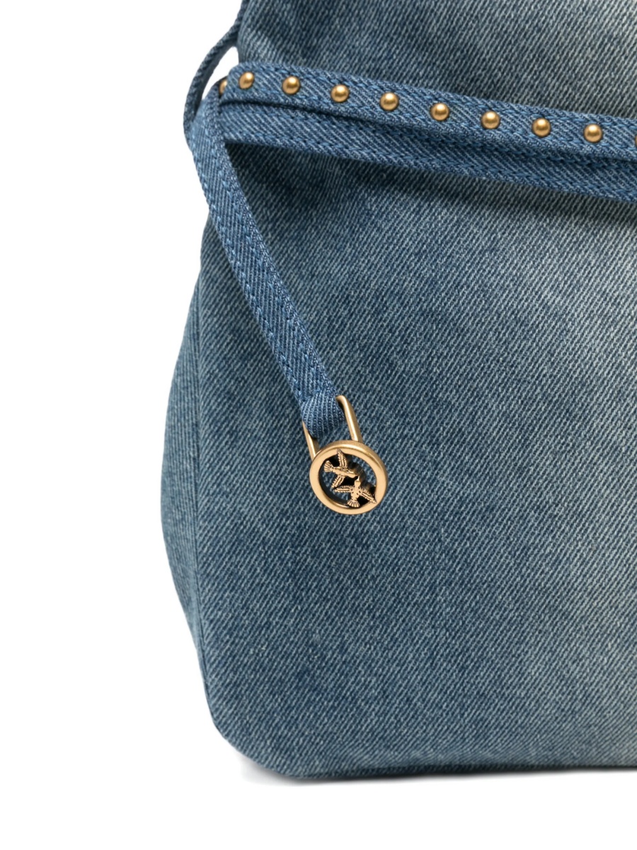 Geanta de umar Pinko albastra din polyester si bumbac - Img 4