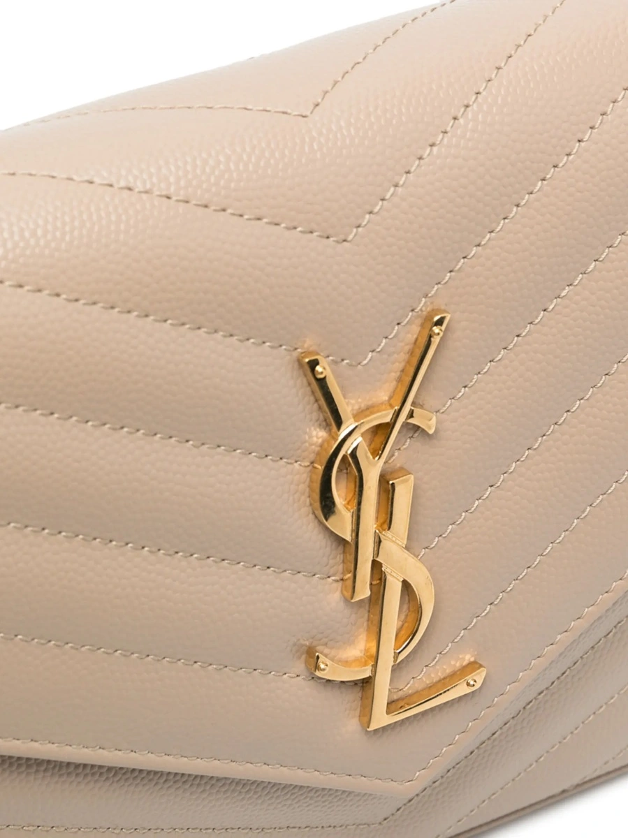 Geanta de umar Saint Laurent bej din piele 'Cassandre' - Img 6