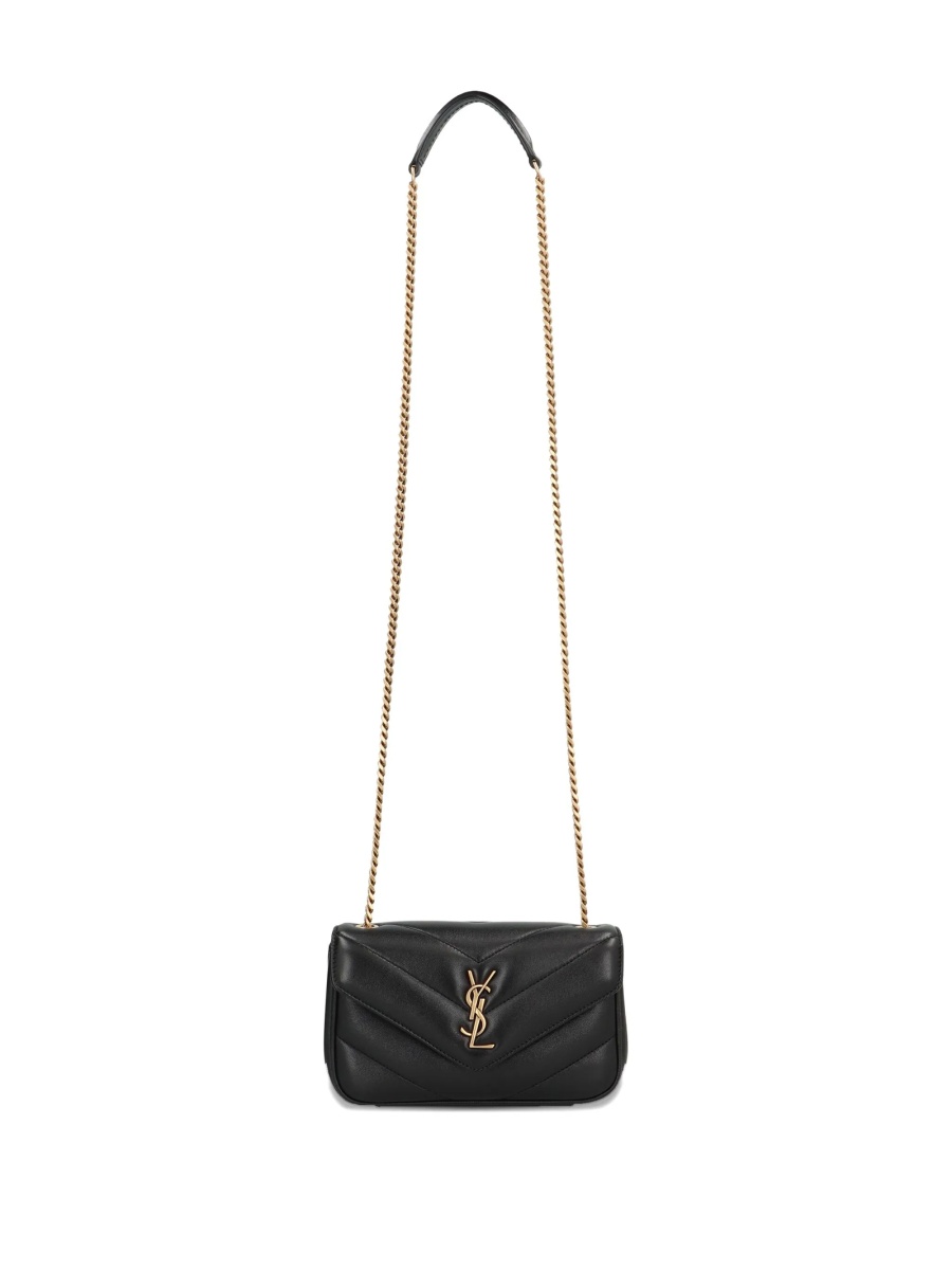Geanta de umar Saint Laurent Loulou neagra din piele - Img 5