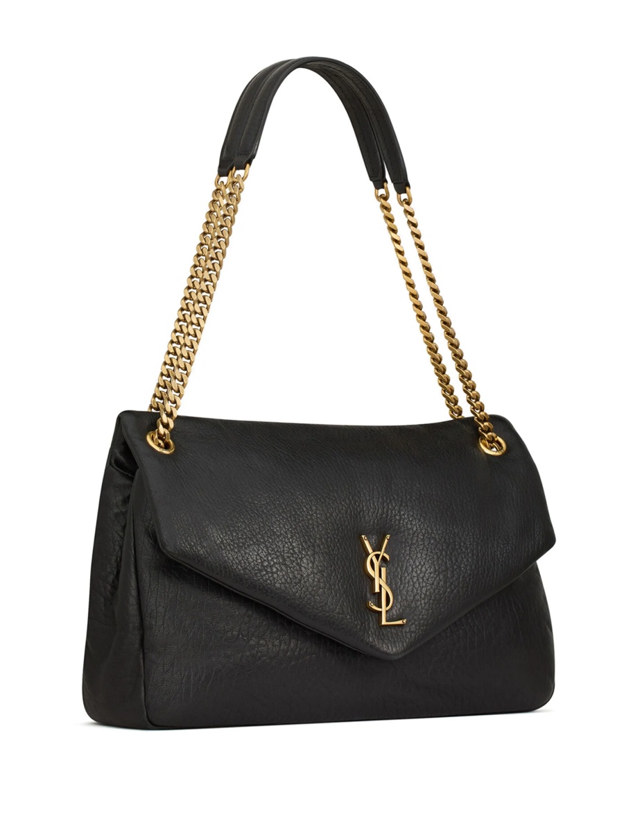 Geanta de umar Saint Laurent neagra din piele - Img 4