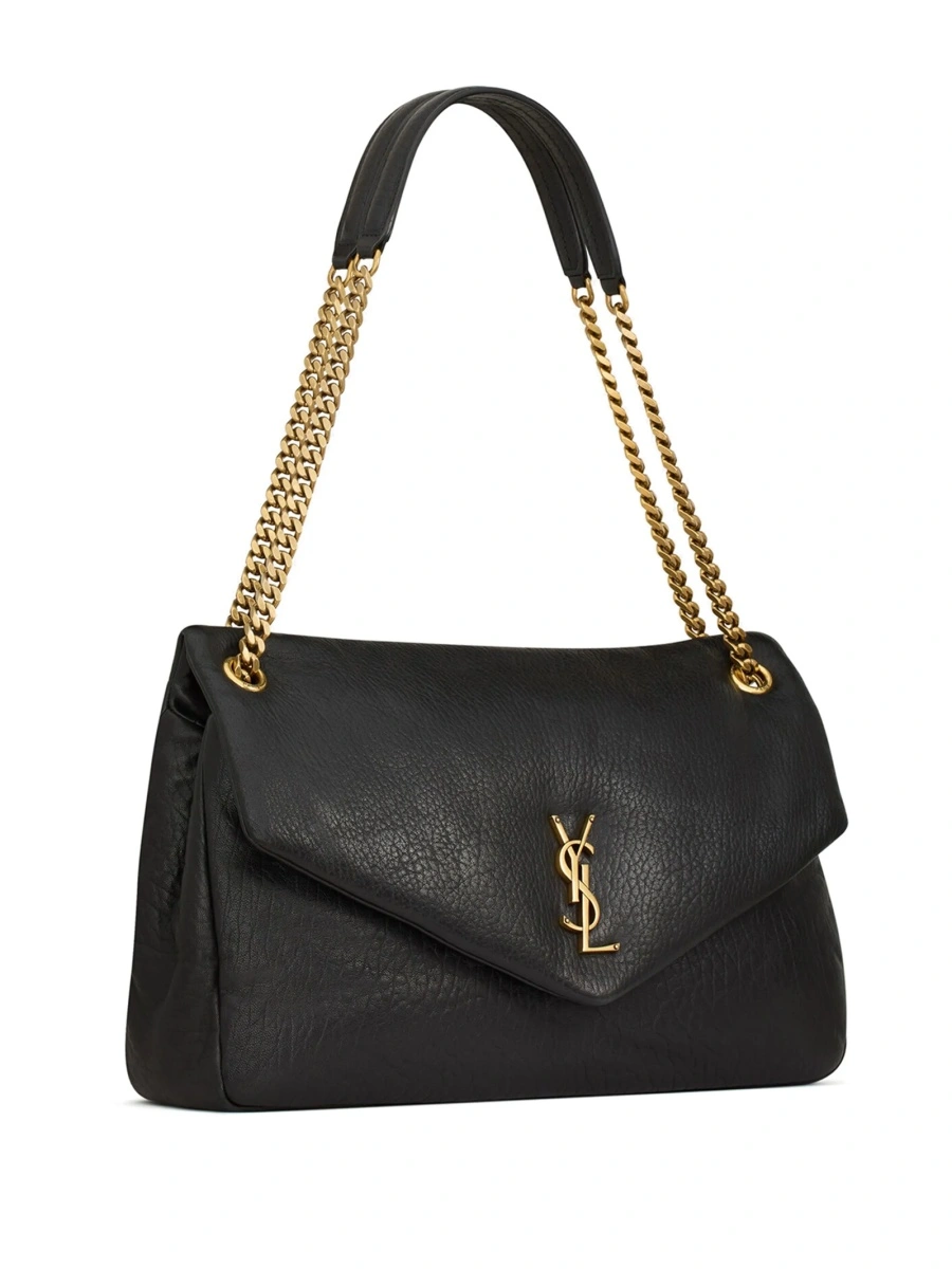 Geanta de umar Saint Laurent neagra din piele - Img 4