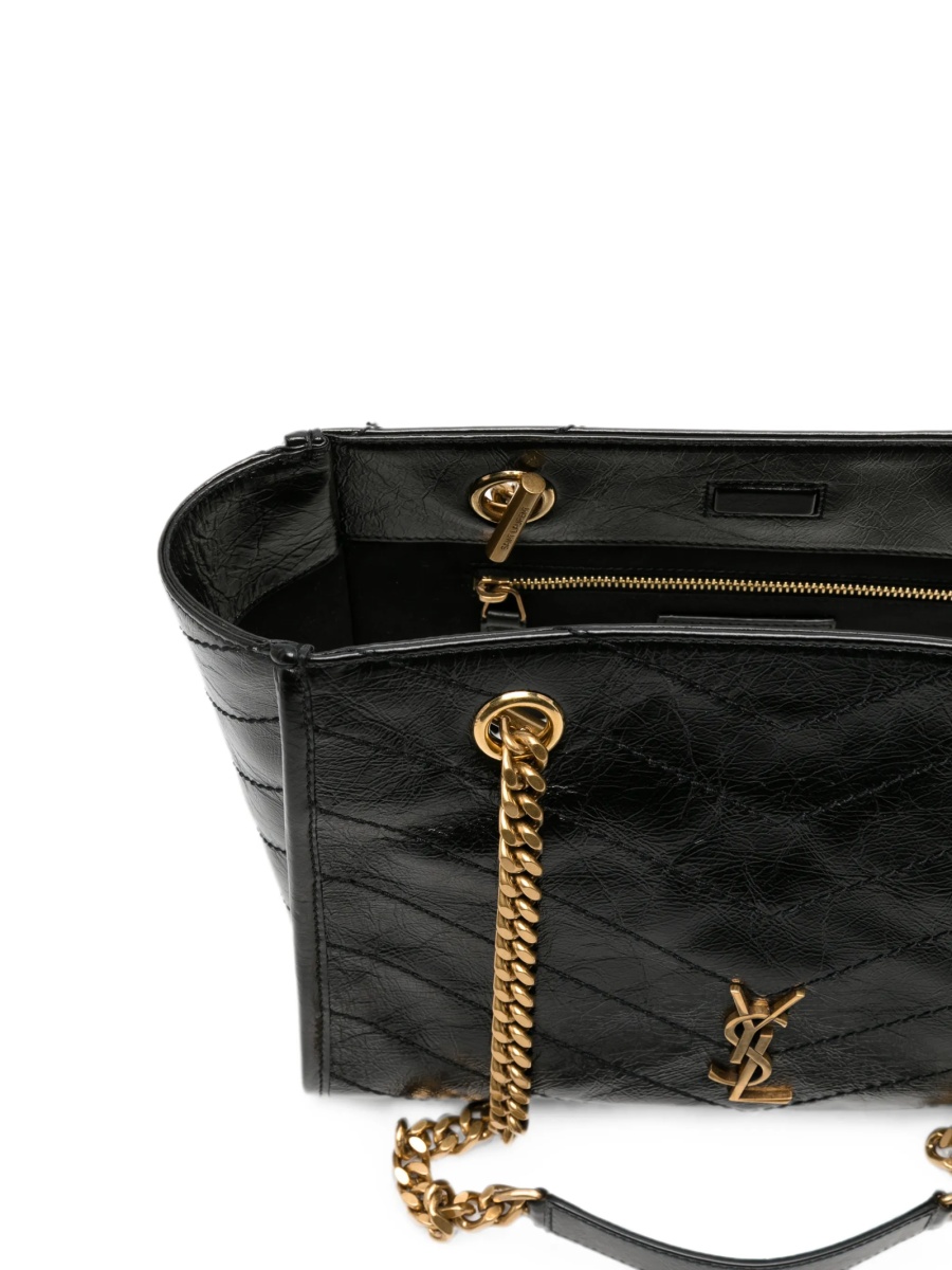 Geanta de umar Saint Laurent neagra din piele - Img 5