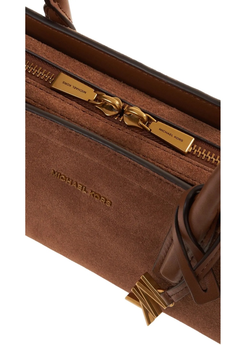 Geanta de umar Shoulder bag in suede - Img 5
