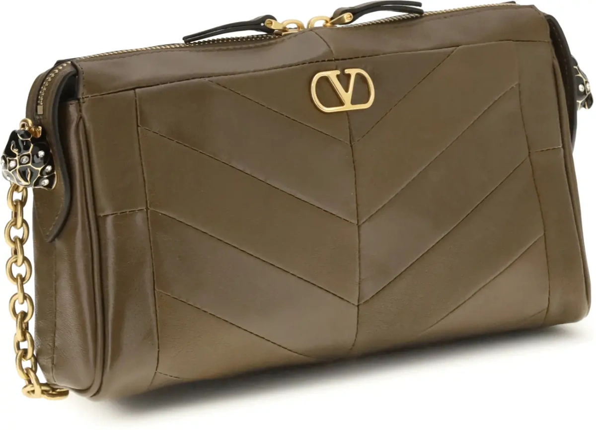 Geanta de umar Small Panthea Chevron nappa Shoulder Bag - Img 2