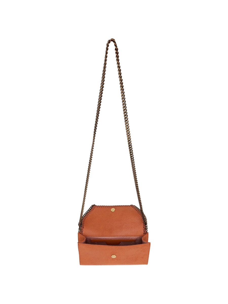 Geanta de umar Stella McCartney falabella portocalie din poliuretan - Img 4