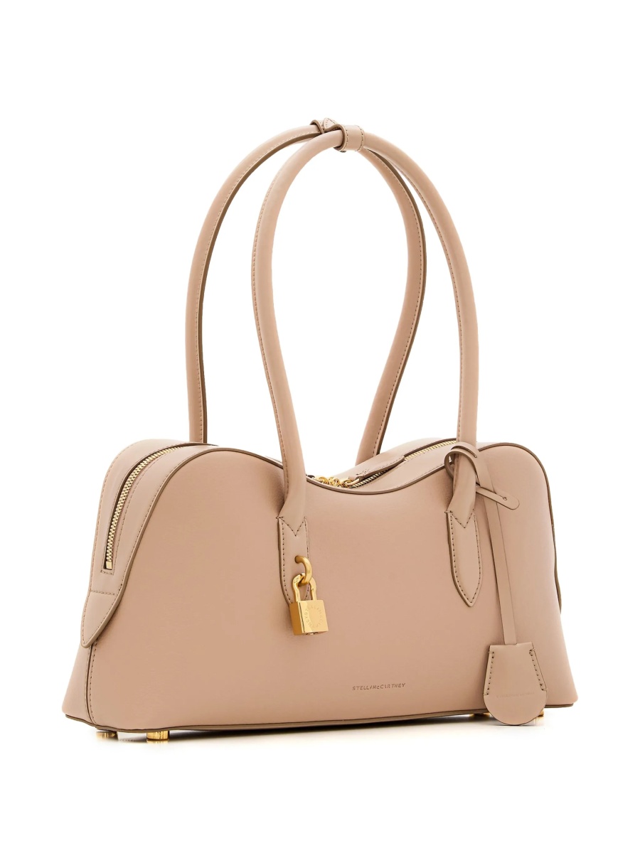 Geanta de umar Stella McCartney neutra din poliuretan - Img 4
