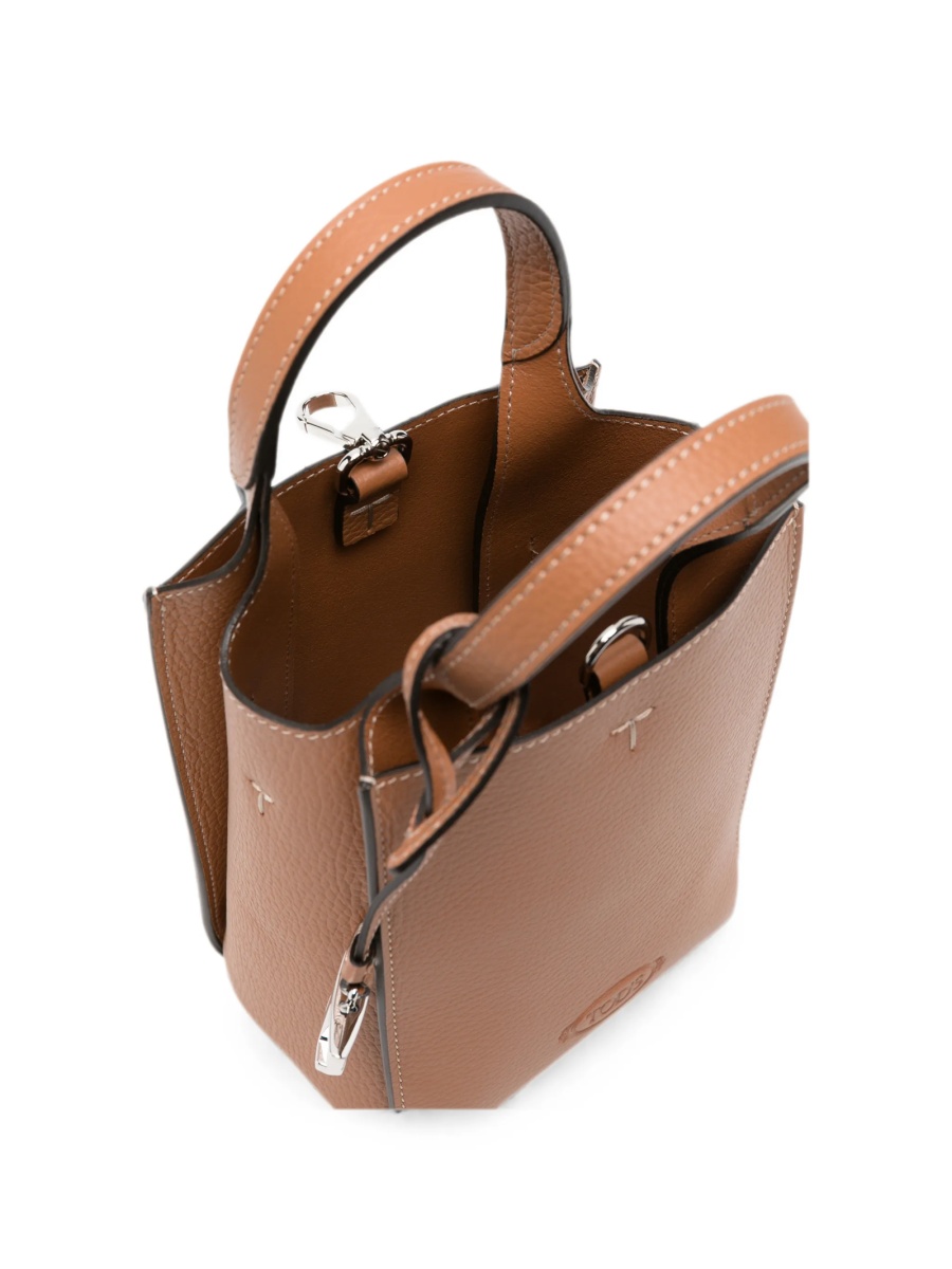 Geanta de umar TOD'S neutra din piele - Img 5