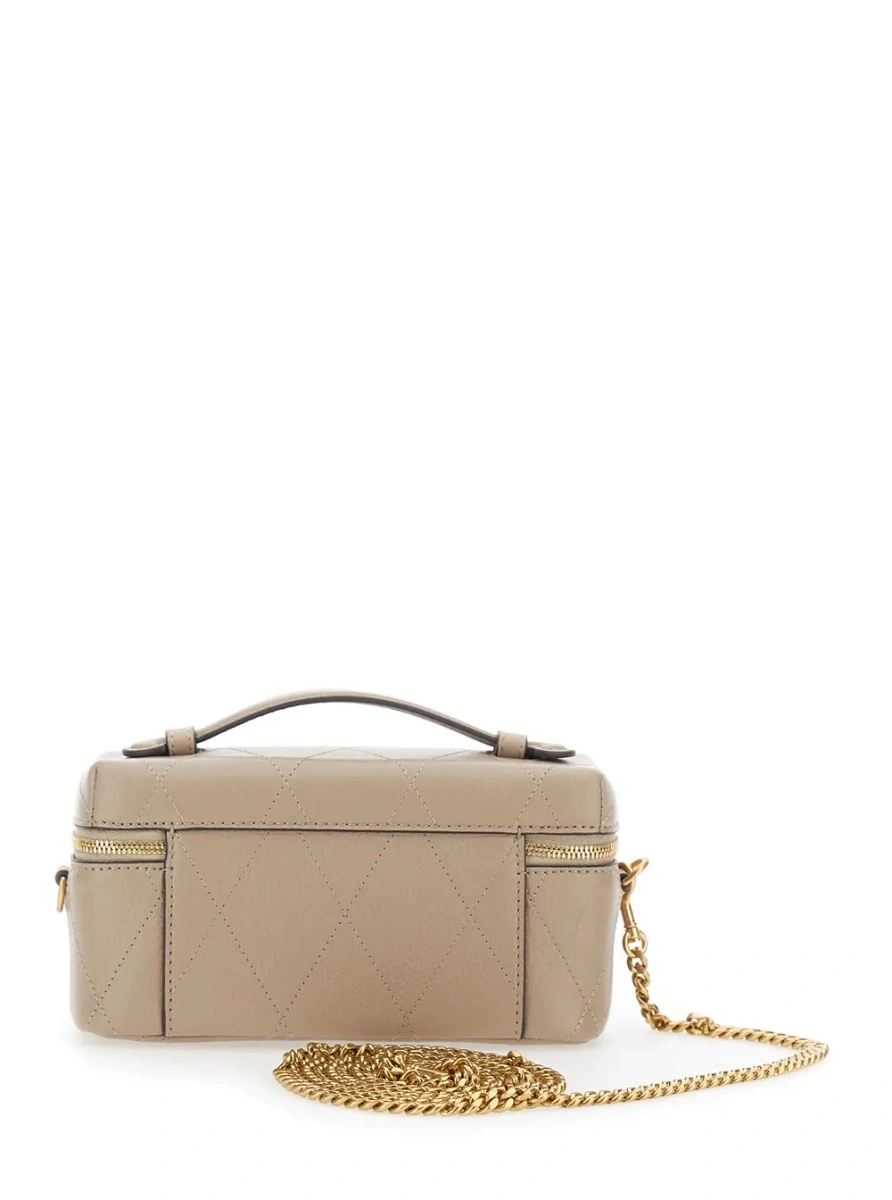 Geanta de umar Tory Burch gri din piele 'Charlie' - Img 2