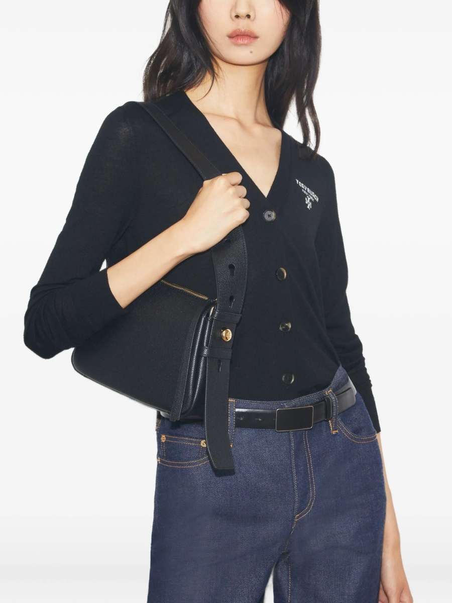 Geanta de umar Tory Burch neagra din piele - Img 2