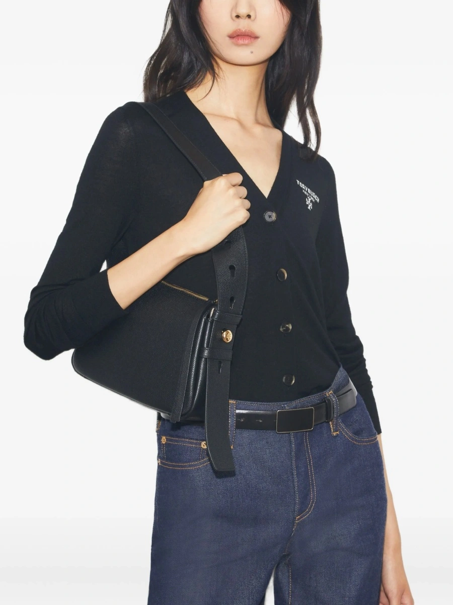 Geanta de umar Tory Burch neagra din piele - Img 2