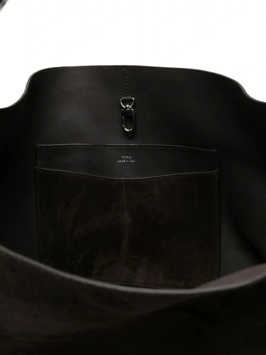 Geanta de umar TOTÊME Medium-sized suede shoulder bag - Img 8