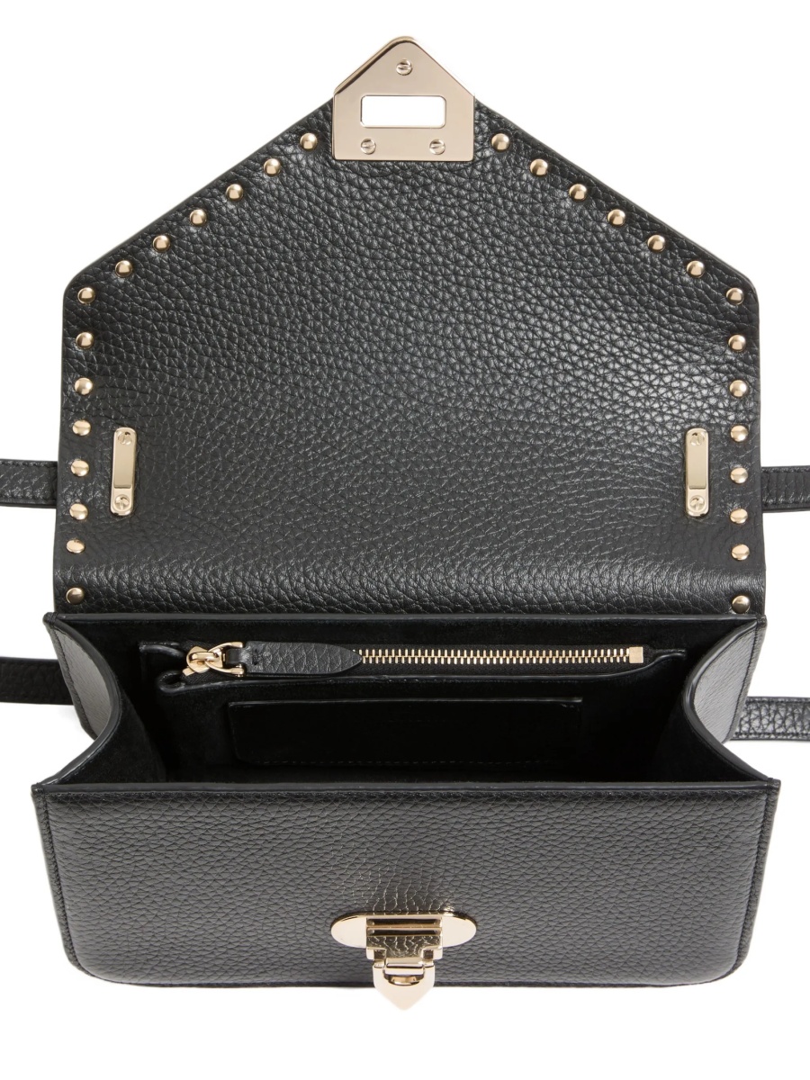 Geanta de umar Valentino Garavani Rockstud neagra din piele - Img 5
