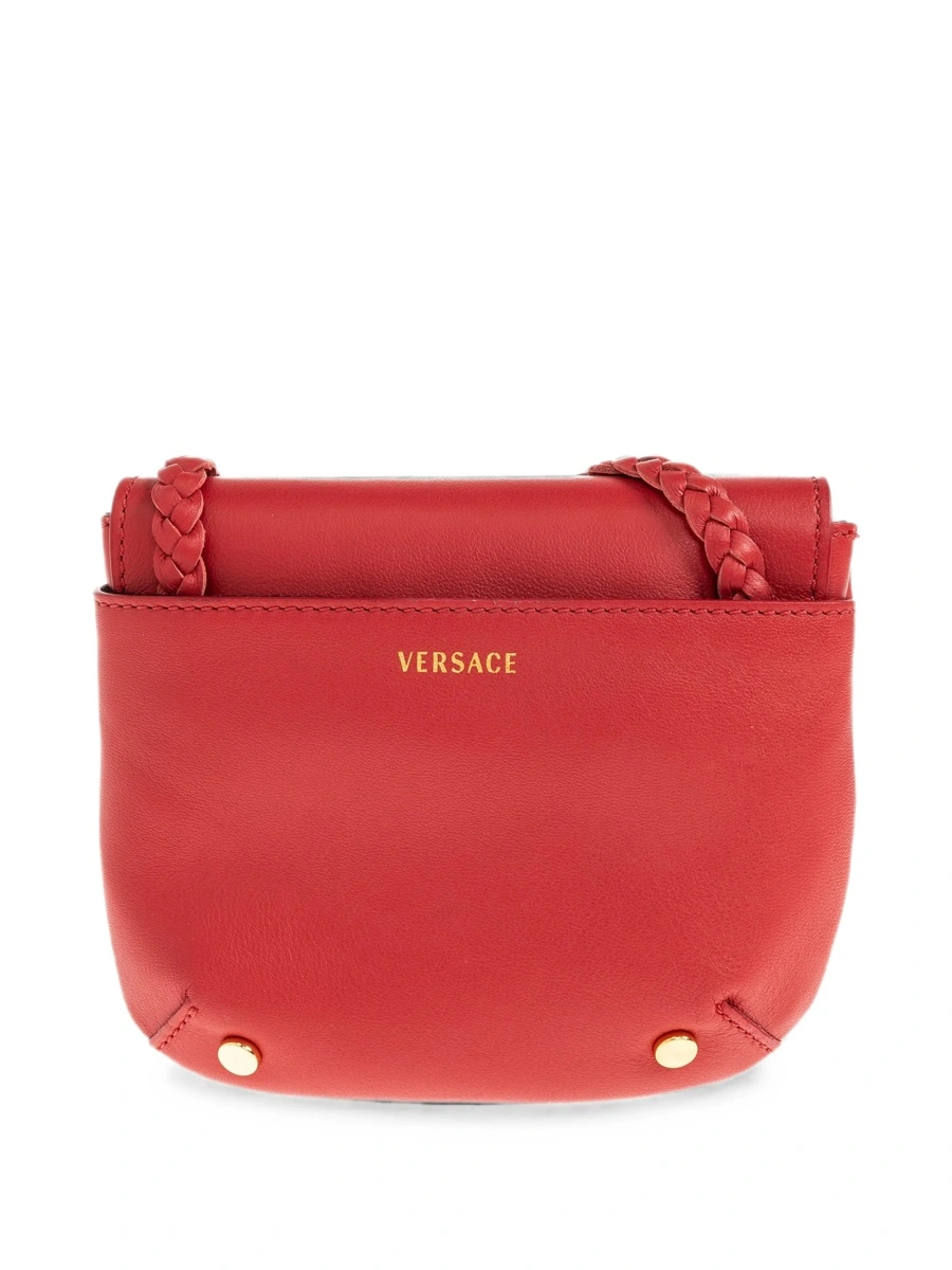 Geanta de umar Versace rosie din piele - Img 2