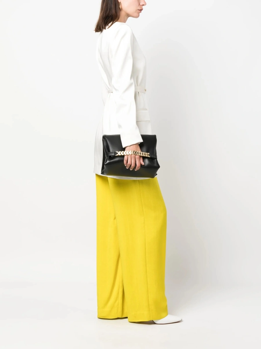 Geanta de umar Victoria Beckham neagra din piele - Img 2