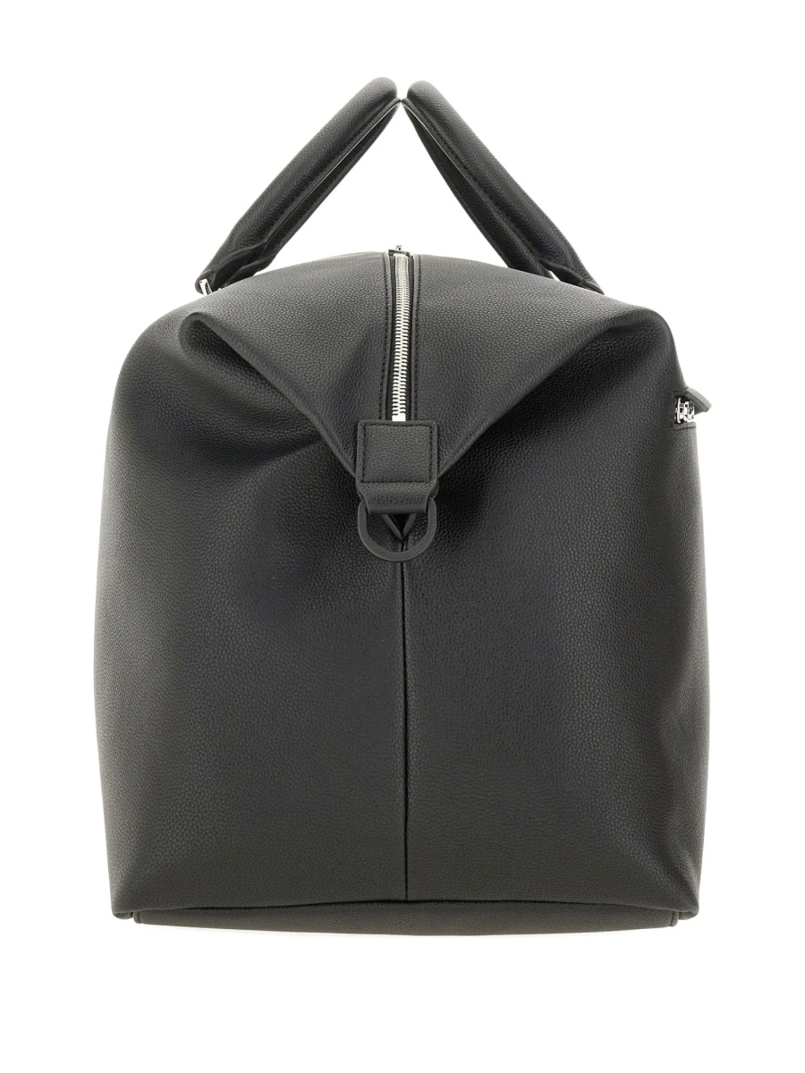 Geanta de voiaj Hugo Boss neagra din poliuretan si polyester - Img 3