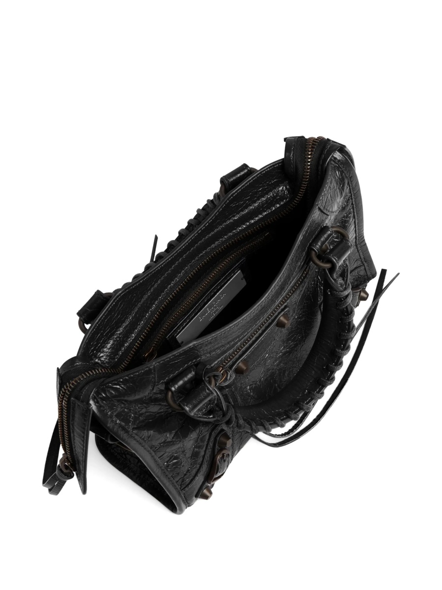 Geanta mini Balenciaga neagra din piele - Img 4