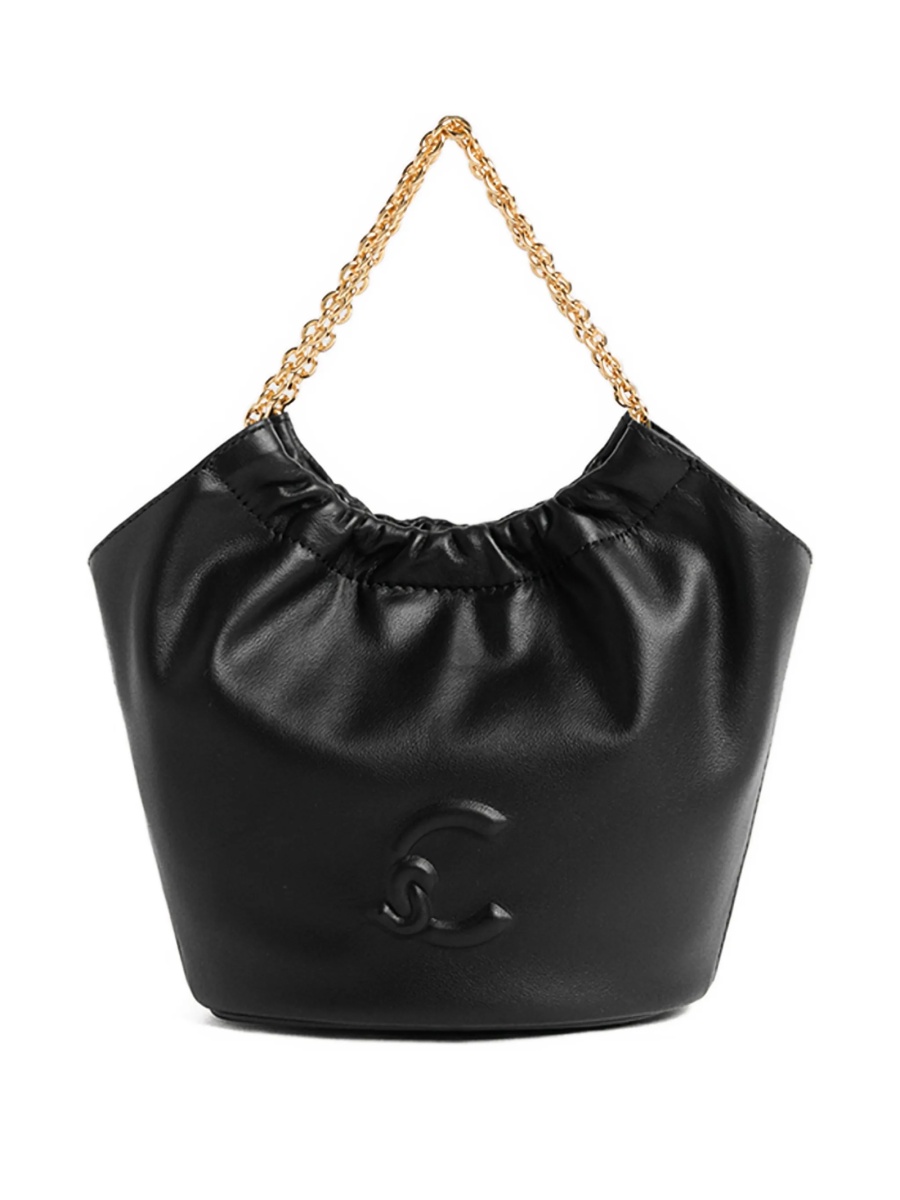 Geanta mini Coccinelle neagra din piele - Img 2