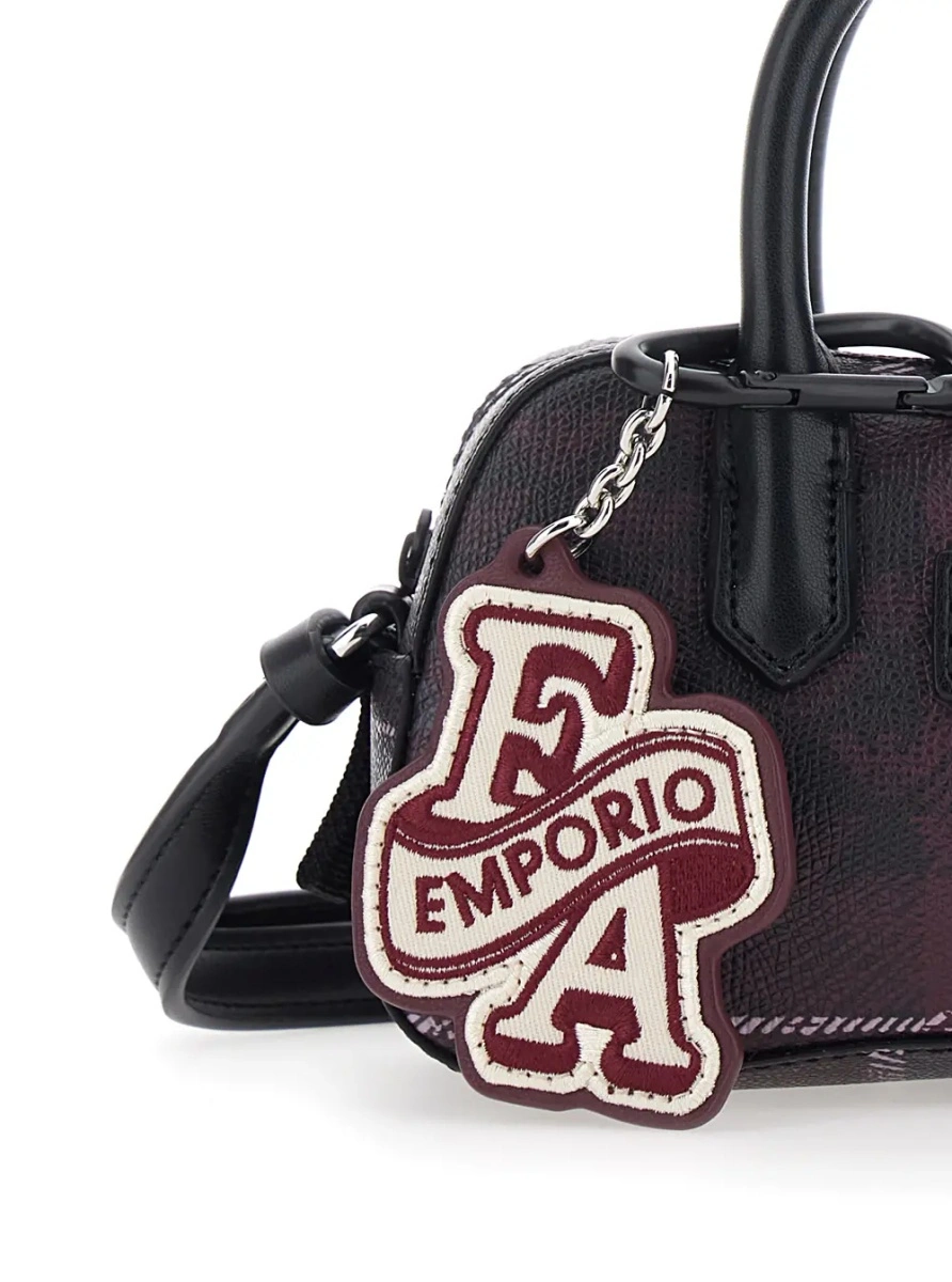 Geanta mini EMPORIO ARMANI KIDS maro din tesatura tehnica - Img 3