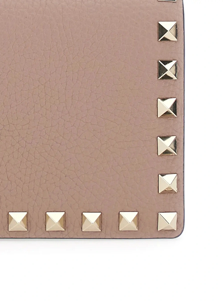 Geanta mini Valentino Garavani 'Rockstud' roz din piele - Img 3
