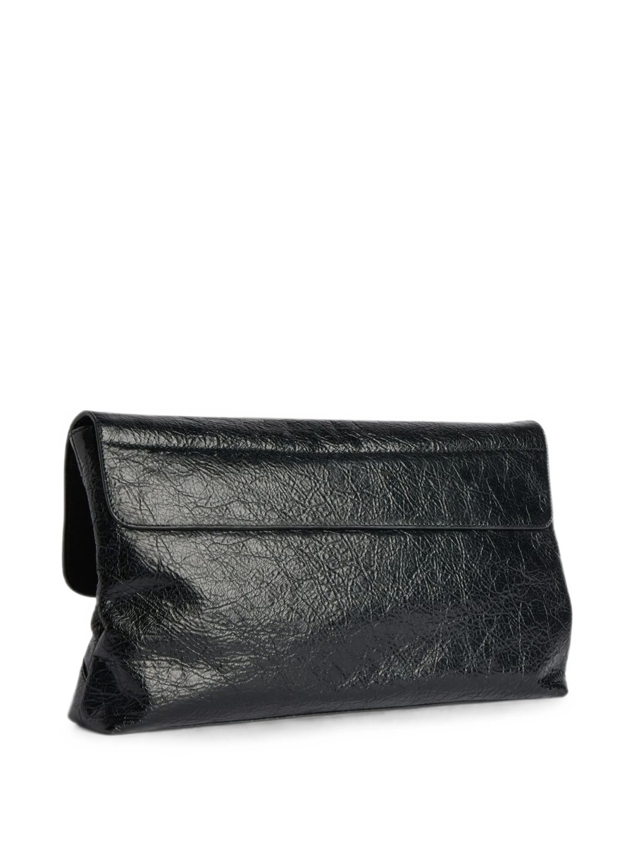 Geanta plic Balenciaga neagra din piele - Img 2
