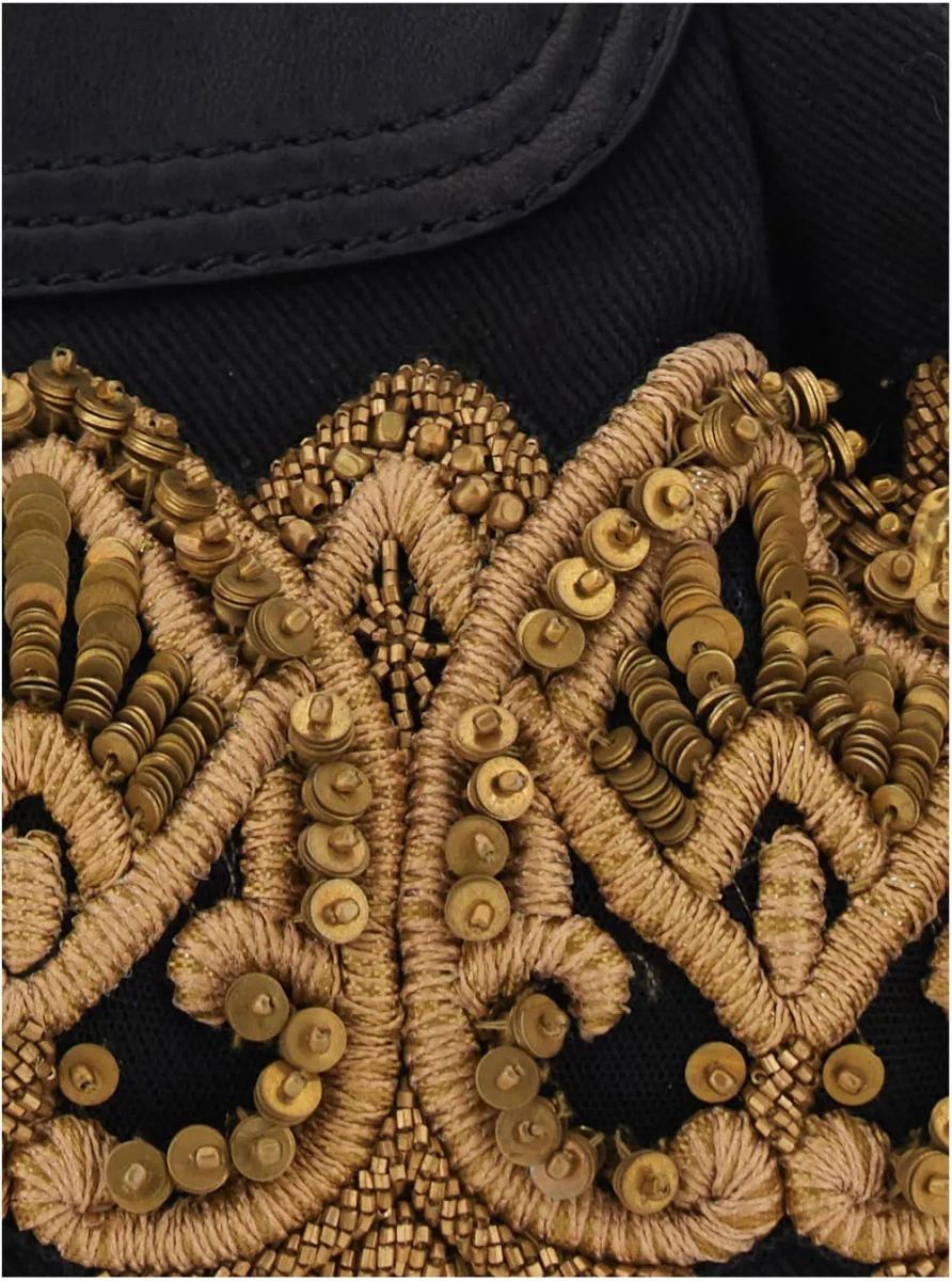 Geanta plic Dries Van Noten neagra din bumbac - Img 2