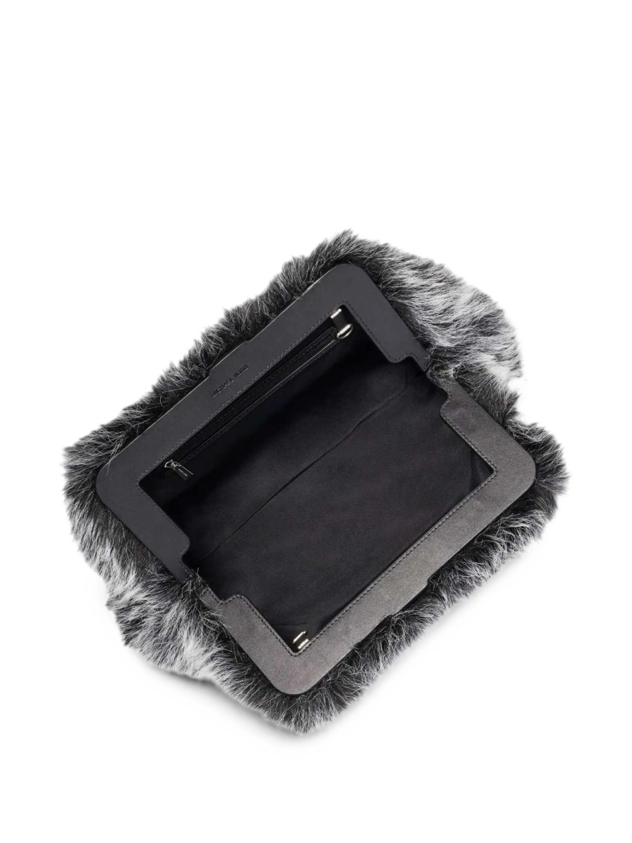 Geanta plic Michael Kors neagra din poliester reciclat - Img 3