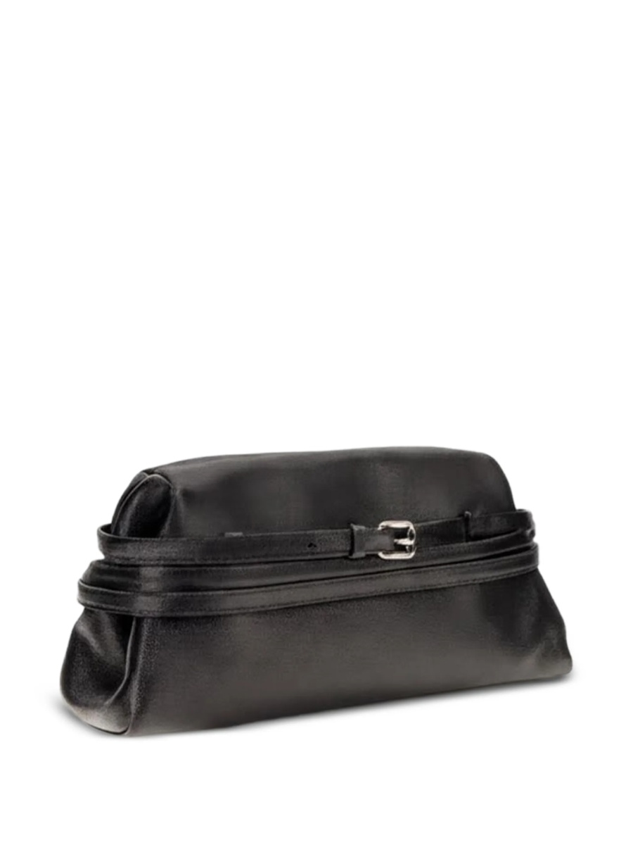 Geanta plic Moschino neagra din piele - Img 2
