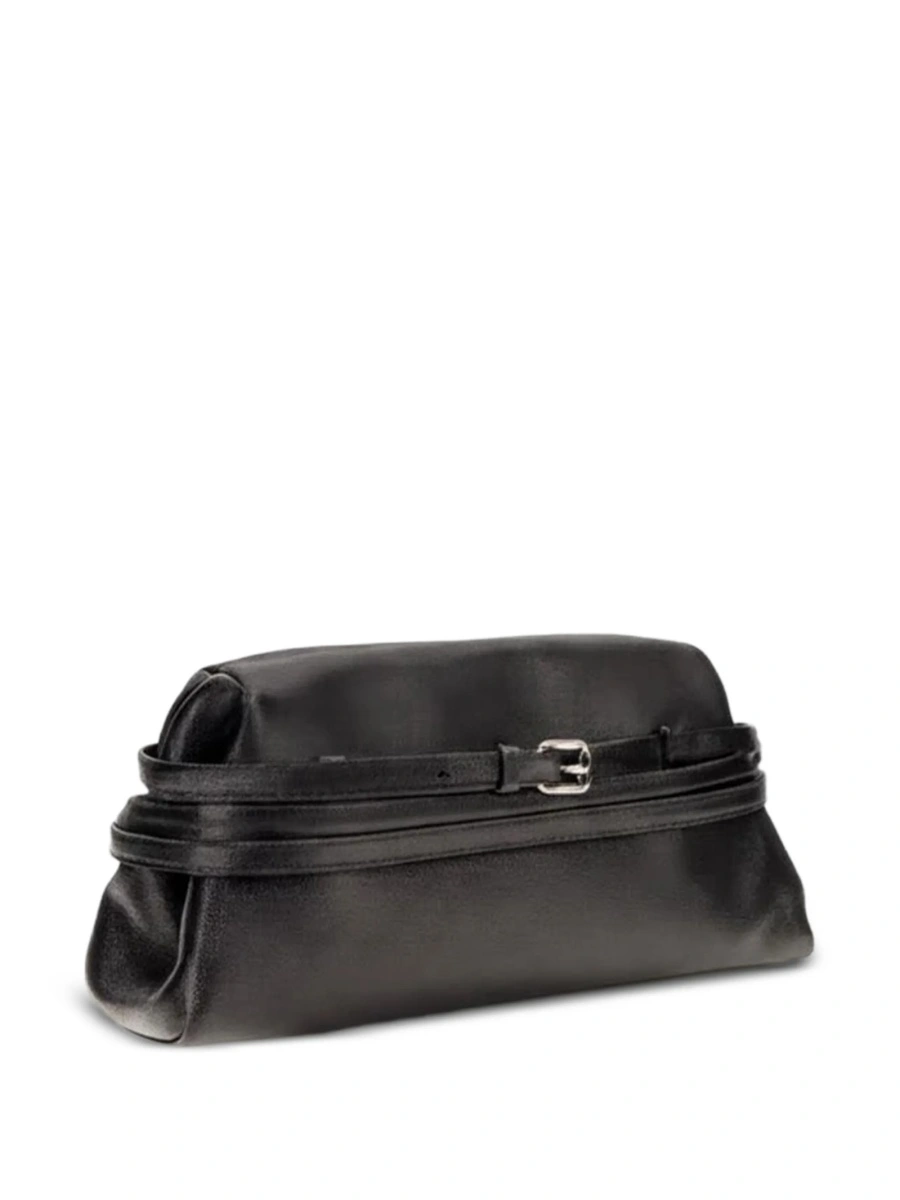 Geanta plic Moschino neagra din piele - Img 2