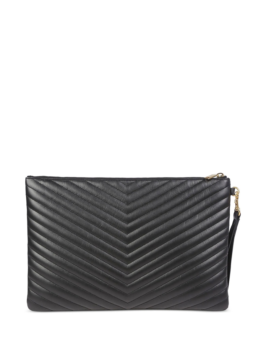 Geanta plic Saint Laurent neagra din piele - Img 2