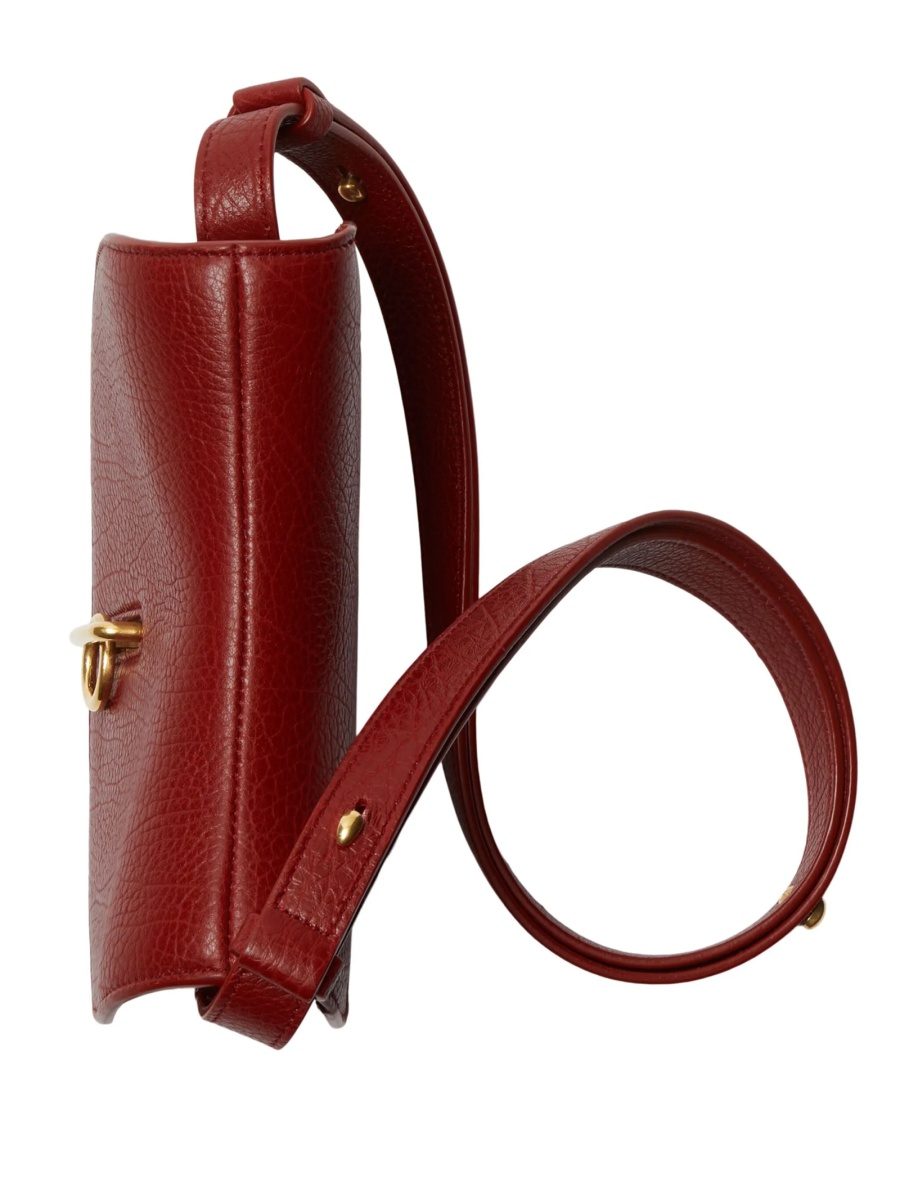 Geanta tip postas Burberry rosie din piele - Img 4