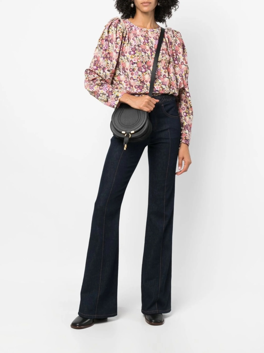 Geanta tip postas Chloe marcie neagra din piele - Img 2