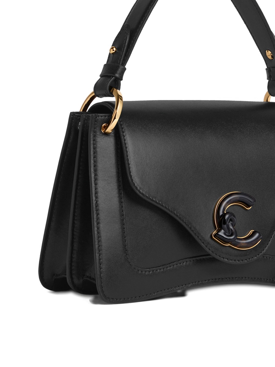 Geanta tip postas Coccinelle neagra din piele - Img 4
