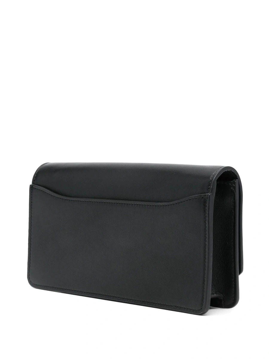 Geanta tip postas Fiorucci neagra din piele - Img 2