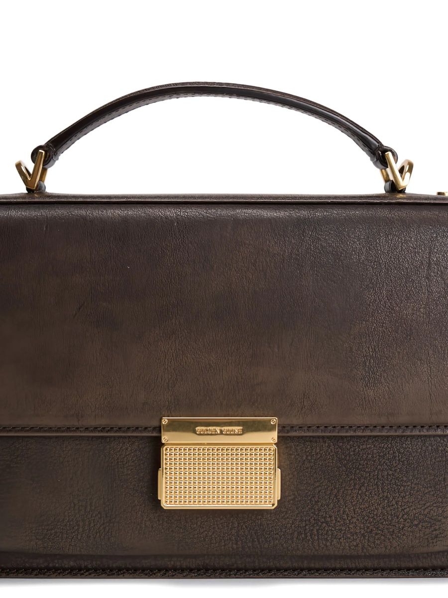 Geanta tip postas Golden Goose neagra din piele - Img 4