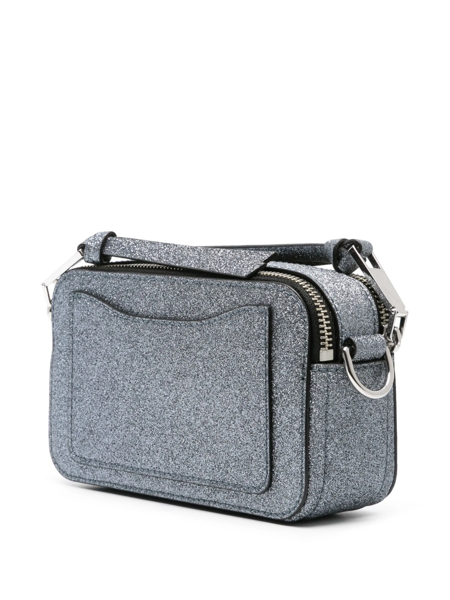 Geanta tip postas Marc Jacobs snapshot argintie din piele - Img 3