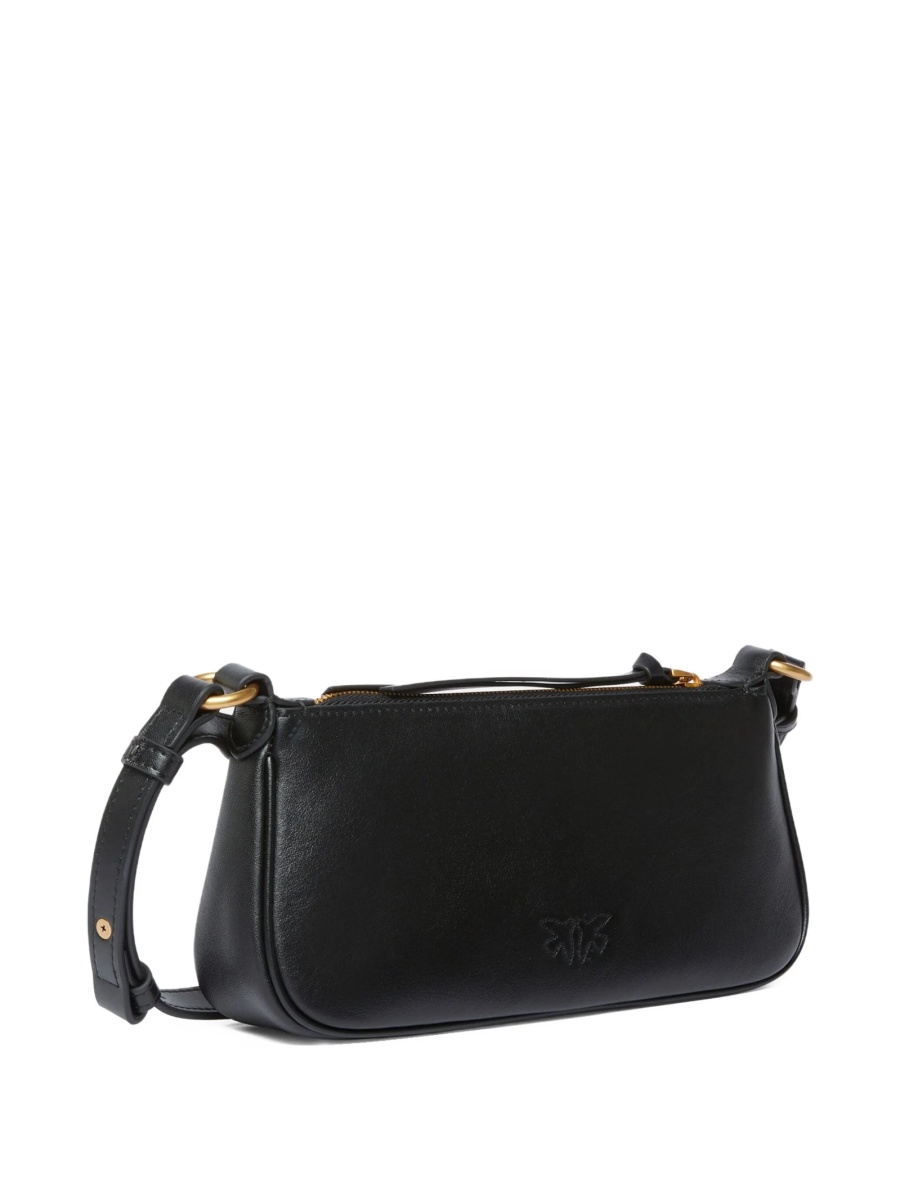 Geanta tip postas Pinko neagra din piele - Img 2
