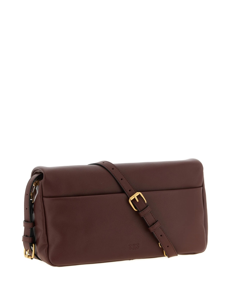 Geanta tip postas Pinko rosie din piele - Img 2