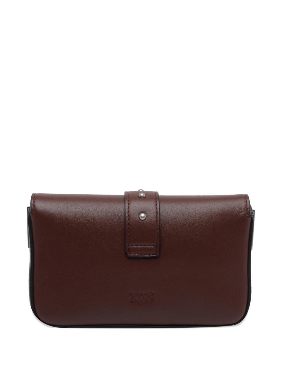 Geanta tip postas Pinko rosie din piele - Img 2