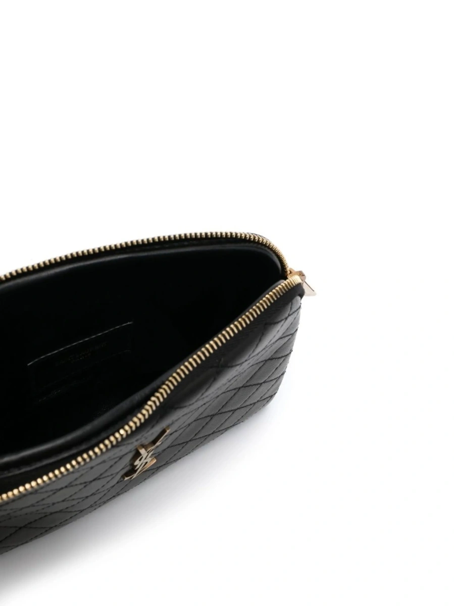 Geanta tip postas Saint Laurent neagra din piele - Img 5